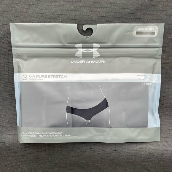 Under Armour Other - 3 pair of Womens black UnderArmour hipsters (new) XL